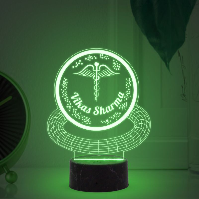 Personalized Led Lamp Customized with Name and Logo Multicolored